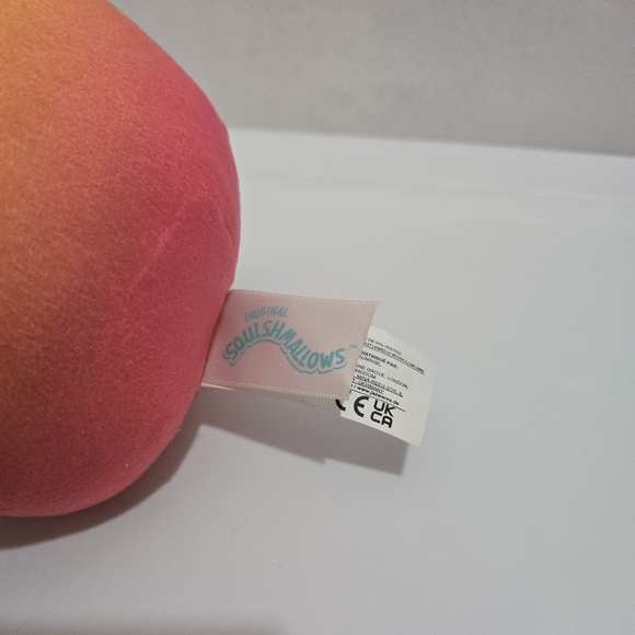 Squishmallows | Bergit Cute Yellow and Pink Plush Toy - Picture 6 of 7